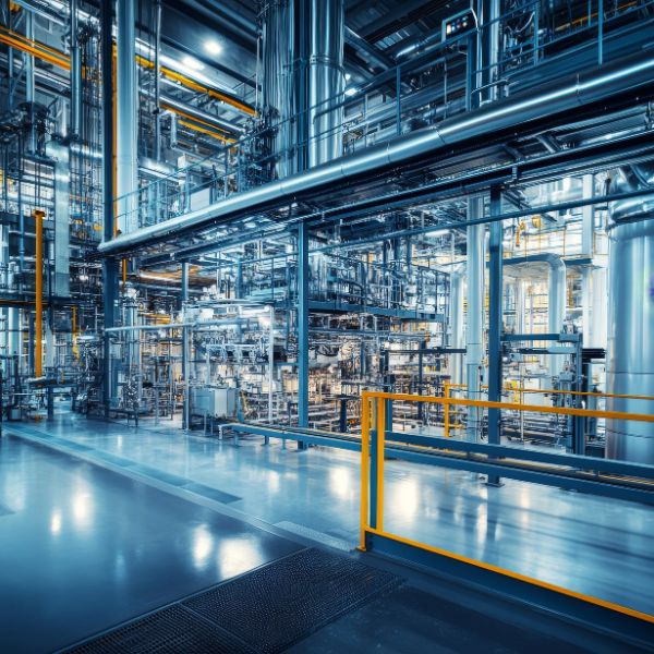 Clean industrial warehouse facility